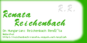 renata reichenbach business card